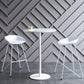 Industrial Wood Bar Dining Table Round Indoor Bistro Table with Single Pedestal Clearhalo 'Bar Furniture' 'Bar Tables' 'bar_tables' 'Furniture' 'furniture_bar_tables' 'Kitchen & Dining Furniture' 'kitchen&dining_furn' 'kitchen' 4240156