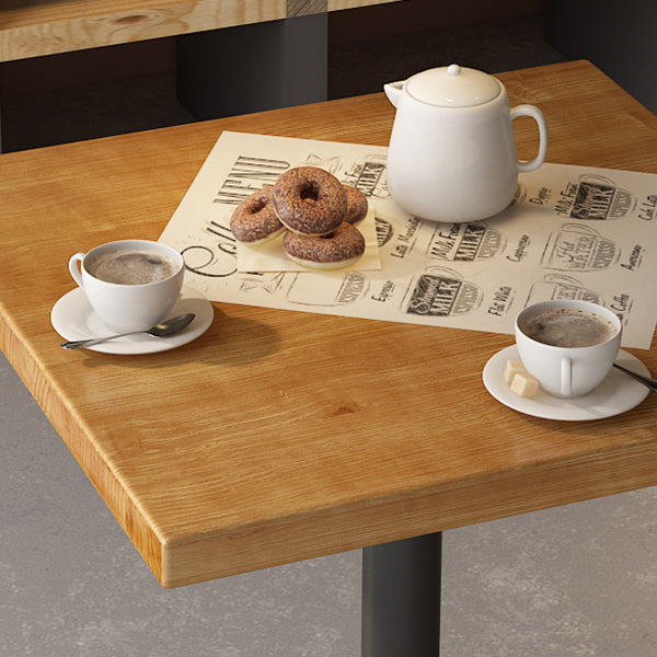 Industrial Square Hemlock Bar Dining Table Iron Indoor Bistro Table with Single Pedestal Clearhalo 'Bar Furniture' 'Bar Tables' 'bar_tables' 'Furniture' 'furniture_bar_tables' 'Kitchen & Dining Furniture' 'kitchen&dining_furn' 'kitchen' 4240198