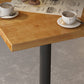 Industrial Square Hemlock Bar Dining Table Iron Indoor Bistro Table with Single Pedestal Clearhalo 'Bar Furniture' 'Bar Tables' 'bar_tables' 'Furniture' 'furniture_bar_tables' 'Kitchen & Dining Furniture' 'kitchen&dining_furn' 'kitchen' 4240199
