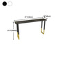 Glam Style Cocktail Bar Table 42-inch Height Wood Top Iron Frame Bar Table Clearhalo 'Bar Furniture' 'Bar Tables' 'bar_tables' 'Furniture' 'furniture_bar_tables' 'Kitchen & Dining Furniture' 'kitchen&dining_furn' 'kitchen' 4240219