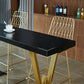 42-inch Height Cocktail Bar Table Nordic Black Wood Top Table for Dining Room Clearhalo 'Bar Furniture' 'Bar Tables' 'bar_tables' 'Furniture' 'furniture_bar_tables' 'Kitchen & Dining Furniture' 'kitchen&dining_furn' 'kitchen' 4240230