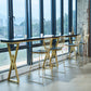 42-inch Height Cocktail Bar Table Nordic Black Wood Top Table for Dining Room Clearhalo 'Bar Furniture' 'Bar Tables' 'bar_tables' 'Furniture' 'furniture_bar_tables' 'Kitchen & Dining Furniture' 'kitchen&dining_furn' 'kitchen' 4240234