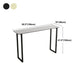 Modern Bar Wine Table Sled Indoor Rectangle Faux Marble Counter Height Table in White Clearhalo 'Bar Furniture' 'Bar Tables' 'bar_tables' 'Furniture' 'furniture_bar_tables' 'Kitchen & Dining Furniture' 'kitchen&dining_furn' 'kitchen' 4240814