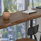 Modern Bar Dining Table Indoor Rectangle Wood Bar Table Sled Base in Black Clearhalo 'Bar Furniture' 'Bar Tables' 'bar_tables' 'Furniture' 'furniture_bar_tables' 'Kitchen & Dining Furniture' 'kitchen&dining_furn' 'kitchen' 4240848