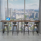 Modern Bar Dining Table Indoor Rectangle Wood Bar Table Sled Base in Black Clearhalo 'Bar Furniture' 'Bar Tables' 'bar_tables' 'Furniture' 'furniture_bar_tables' 'Kitchen & Dining Furniture' 'kitchen&dining_furn' 'kitchen' 4240850