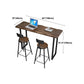 Modern Bar Dining Table Indoor Rectangle Wood Bar Table Sled Base in Black Clearhalo 'Bar Furniture' 'Bar Tables' 'bar_tables' 'Furniture' 'furniture_bar_tables' 'Kitchen & Dining Furniture' 'kitchen&dining_furn' 'kitchen' 4240859