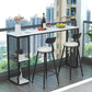 Living Room Modern Patio Bar Table Marble Rectangle 2-shelf Sled Bistro Bar Desk Clearhalo 'Bar Furniture' 'Bar Tables' 'bar_tables' 'Furniture' 'furniture_bar_tables' 'Kitchen & Dining Furniture' 'kitchen&dining_furn' 'kitchen' 4240874