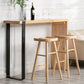 Natural Wood Top Bar Table Rectangle Modern Sled Living Room Bar Dining Table Clearhalo 'Bar Furniture' 'Bar Tables' 'bar_tables' 'Furniture' 'furniture_bar_tables' 'Kitchen & Dining Furniture' 'kitchen&dining_furn' 'kitchen' 4240936