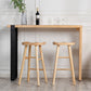 Natural Wood Top Bar Table Rectangle Modern Sled Living Room Bar Dining Table Clearhalo 'Bar Furniture' 'Bar Tables' 'bar_tables' 'Furniture' 'furniture_bar_tables' 'Kitchen & Dining Furniture' 'kitchen&dining_furn' 'kitchen' 4240937