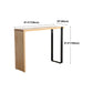Natural Wood Top Bar Table Rectangle Modern Sled Living Room Bar Dining Table Clearhalo 'Bar Furniture' 'Bar Tables' 'bar_tables' 'Furniture' 'furniture_bar_tables' 'Kitchen & Dining Furniture' 'kitchen&dining_furn' 'kitchen' 4240946