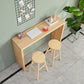 Rectangle Modern Bar Height Table Sled Wood Natural Counter Table for Living Room Clearhalo 'Bar Furniture' 'Bar Tables' 'bar_tables' 'Furniture' 'furniture_bar_tables' 'Kitchen & Dining Furniture' 'kitchen&dining_furn' 'kitchen' 4240985