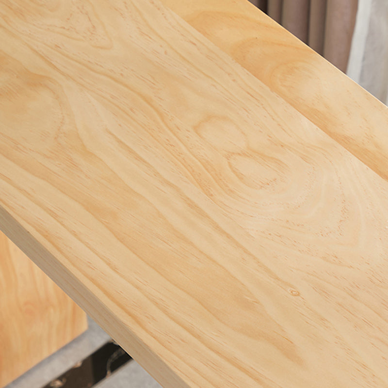 Rectangle Modern Bar Height Table Sled Wood Natural Counter Table for Living Room Clearhalo 'Bar Furniture' 'Bar Tables' 'bar_tables' 'Furniture' 'furniture_bar_tables' 'Kitchen & Dining Furniture' 'kitchen&dining_furn' 'kitchen' 4240990