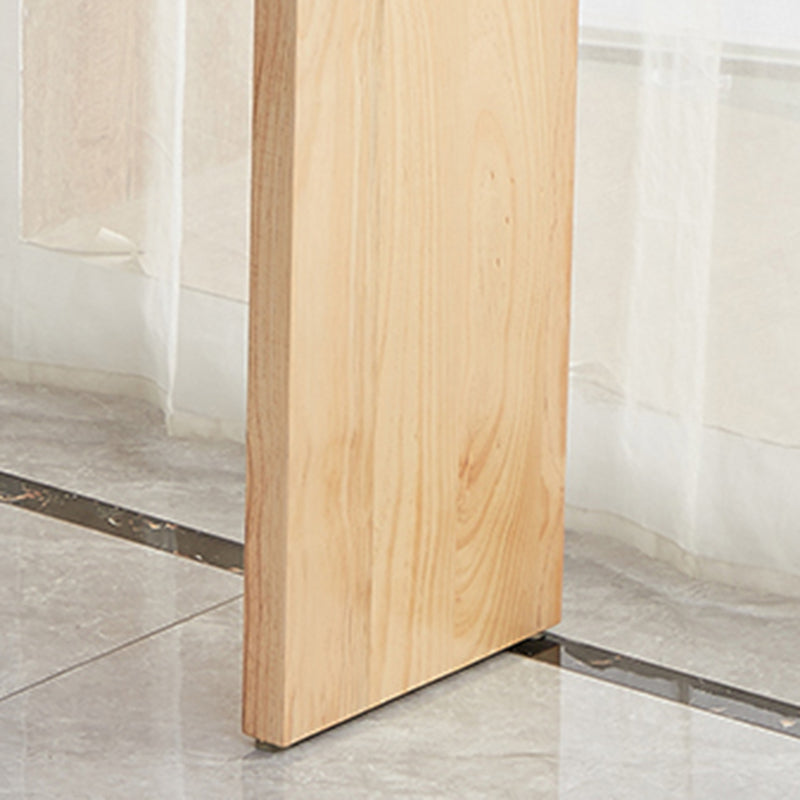 Rectangle Modern Bar Height Table Sled Wood Natural Counter Table for Living Room Clearhalo 'Bar Furniture' 'Bar Tables' 'bar_tables' 'Furniture' 'furniture_bar_tables' 'Kitchen & Dining Furniture' 'kitchen&dining_furn' 'kitchen' 4240991