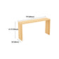 Indoor Natural Wood Bistro Table Modern Rectangle Sled Cocktail Bar Table Clearhalo 'Bar Furniture' 'Bar Tables' 'bar_tables' 'Furniture' 'furniture_bar_tables' 'Kitchen & Dining Furniture' 'kitchen&dining_furn' 'kitchen' 4241091