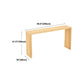 Indoor Natural Wood Bistro Table Modern Rectangle Sled Cocktail Bar Table Clearhalo 'Bar Furniture' 'Bar Tables' 'bar_tables' 'Furniture' 'furniture_bar_tables' 'Kitchen & Dining Furniture' 'kitchen&dining_furn' 'kitchen' 4241093