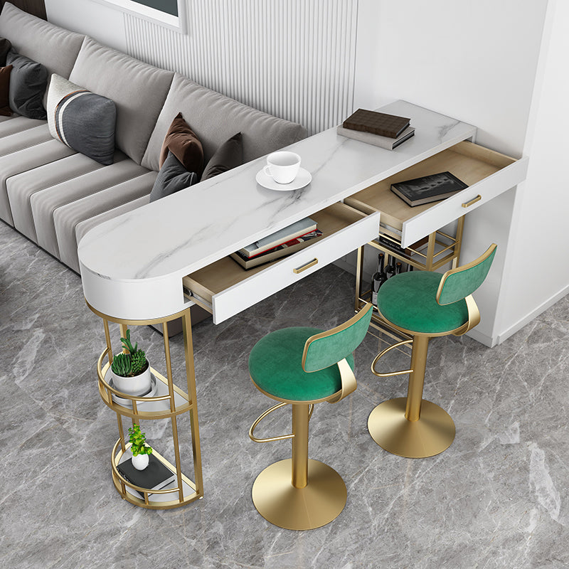 Living Room Pub Bar Table Contemporary Sled Storage Counter Wine Table Clearhalo 'Bar Furniture' 'Bar Tables' 'bar_tables' 'Furniture' 'furniture_bar_tables' 'Kitchen & Dining Furniture' 'kitchen&dining_furn' 'kitchen' 4241112