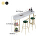 Living Room Pub Bar Table Contemporary Sled Storage Counter Wine Table Clearhalo 'Bar Furniture' 'Bar Tables' 'bar_tables' 'Furniture' 'furniture_bar_tables' 'Kitchen & Dining Furniture' 'kitchen&dining_furn' 'kitchen' 4241123