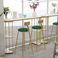 Contemporary Counter Height Dining Table Marble Oval Storage Bistro Table (only table) Clearhalo 'Bar Furniture' 'Bar Tables' 'bar_tables' 'Furniture' 'furniture_bar_tables' 'Kitchen & Dining Furniture' 'kitchen&dining_furn' 'kitchen' 4241198