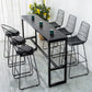 Contemporary Bar Dining Table Indoor Rectangle Bar Table with Iron Base Clearhalo 'Bar Furniture' 'Bar Tables' 'bar_tables' 'Furniture' 'furniture_bar_tables' 'Kitchen & Dining Furniture' 'kitchen&dining_furn' 'kitchen' 4241209