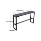 Contemporary Bar Dining Table Indoor Rectangle Bar Table with Iron Base Clearhalo 'Bar Furniture' 'Bar Tables' 'bar_tables' 'Furniture' 'furniture_bar_tables' 'Kitchen & Dining Furniture' 'kitchen&dining_furn' 'kitchen' 4241216