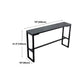 Contemporary Bar Dining Table Indoor Rectangle Bar Table with Iron Base Clearhalo 'Bar Furniture' 'Bar Tables' 'bar_tables' 'Furniture' 'furniture_bar_tables' 'Kitchen & Dining Furniture' 'kitchen&dining_furn' 'kitchen' 4241221