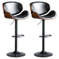 Scandinavian Adjustable Height Metal Counter Stools Wood Low Back Bar Stools (Set of 2) Black 2 Piece Set Clearhalo 'Bar Furniture' 'Bar Stools' 'bar_stools' 'furn' 'furn_bar_stools' 'furniture_bar_stools' 'Kitchen & Dining Furniture' 'kitchen&dining_furn' 'kitchen' 'kitchen_furn' Furniture' 4241351