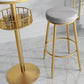 Contemporary Marble Pedestal Pub Bar Table Balcony Event and Cocktail Table with Storage Clearhalo 'Bar Furniture' 'Bar Tables' 'bar_tables' 'Furniture' 'furniture_bar_tables' 'Kitchen & Dining Furniture' 'kitchen&dining_furn' 'kitchen' 4241422
