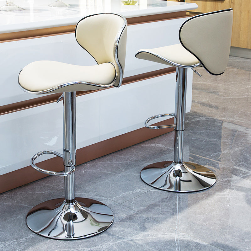 Indoor Nordic Bar Stool Adjustable Height Swivel Armless Stool Clearhalo 'Bar Furniture' 'Bar Stools' 'bar_stools' 'furn' 'furn_bar_stools' 'furniture_bar_stools' 'Kitchen & Dining Furniture' 'kitchen&dining_furn' 'kitchen' 'kitchen_furn' Furniture' 4241524