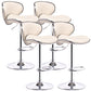 Indoor Nordic Bar Stool Adjustable Height Swivel Armless Stool Beige 4 Piece Set Clearhalo 'Bar Furniture' 'Bar Stools' 'bar_stools' 'furn' 'furn_bar_stools' 'furniture_bar_stools' 'Kitchen & Dining Furniture' 'kitchen&dining_furn' 'kitchen' 'kitchen_furn' Furniture' 4241526
