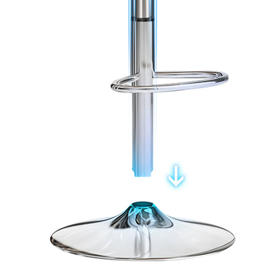 Indoor Nordic Bar Stool Adjustable Height Swivel Armless Stool Clearhalo 'Bar Furniture' 'Bar Stools' 'bar_stools' 'furn' 'furn_bar_stools' 'furniture_bar_stools' 'Kitchen & Dining Furniture' 'kitchen&dining_furn' 'kitchen' 'kitchen_furn' Furniture' 4241535