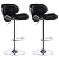 Indoor Nordic Bar Stool Adjustable Height Swivel Armless Stool Black 2 Piece Set Clearhalo 'Bar Furniture' 'Bar Stools' 'bar_stools' 'furn' 'furn_bar_stools' 'furniture_bar_stools' 'Kitchen & Dining Furniture' 'kitchen&dining_furn' 'kitchen' 'kitchen_furn' Furniture' 4241545