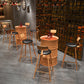 Industrial Orange Counter Stools Iron PU Upholstery Bar Stools with Low Back Clearhalo 'Bar Furniture' 'Bar Stools' 'bar_stools' 'furn' 'furn_bar_stools' 'furniture_bar_stools' 'Kitchen & Dining Furniture' 'kitchen&dining_furn' 'kitchen' 'kitchen_furn' Furniture' 4241575