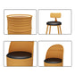Industrial Orange Counter Stools Iron PU Upholstery Bar Stools with Low Back Clearhalo 'Bar Furniture' 'Bar Stools' 'bar_stools' 'furn' 'furn_bar_stools' 'furniture_bar_stools' 'Kitchen & Dining Furniture' 'kitchen&dining_furn' 'kitchen' 'kitchen_furn' Furniture' 4241580