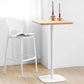 Industrial Metal Bar Table Square Top 41.3"H Pedestal Bistro Table for Cafe Clearhalo 'Bar Furniture' 'Bar Tables' 'bar_tables' 'furn' 'furn_bar_tables' 'Furniture' 'furniture_bar_tables' 'Kitchen & Dining Furniture' 'kitchen&dining_furn' 'kitchen' 4245393
