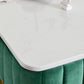 Glam Rectangle Indoor Bar Dining Table White Marble Bistro Table with Drawer Clearhalo 'Bar Furniture' 'Bar Tables' 'bar_tables' 'furn' 'furn_bar_tables' 'Furniture' 'furniture_bar_tables' 'Kitchen & Dining Furniture' 'kitchen&dining_furn' 'kitchen' 4245408
