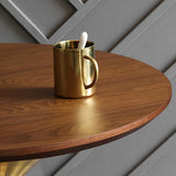 Industrial Metal Bar Table Round Top 41.3"H Pedestal Bistro Table for Cafe and Breakroom Clearhalo 'Bar Furniture' 'Bar Tables' 'bar_tables' 'Furniture' 'furniture_bar_tables' 'Kitchen & Dining Furniture' 'kitchen&dining_furn' 'kitchen' 4245446