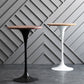Industrial Metal Bar Table Round Top 41.3"H Pedestal Bistro Table for Cafe and Breakroom Clearhalo 'Bar Furniture' 'Bar Tables' 'bar_tables' 'Furniture' 'furniture_bar_tables' 'Kitchen & Dining Furniture' 'kitchen&dining_furn' 'kitchen' 4245449