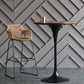 Industrial Metal Bar Table Round Top 41.3"H Pedestal Bistro Table for Cafe and Breakroom Clearhalo 'Bar Furniture' 'Bar Tables' 'bar_tables' 'Furniture' 'furniture_bar_tables' 'Kitchen & Dining Furniture' 'kitchen&dining_furn' 'kitchen' 4245452