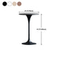 Industrial Metal Bar Table Round Top 41.3"H Pedestal Bistro Table for Cafe and Breakroom Clearhalo 'Bar Furniture' 'Bar Tables' 'bar_tables' 'Furniture' 'furniture_bar_tables' 'Kitchen & Dining Furniture' 'kitchen&dining_furn' 'kitchen' 4245458