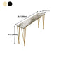 Glam Grey Stone Bar Dining Table Rectangle Indoor Bistro Table with Four Pedestal Clearhalo 'Bar Furniture' 'Bar Tables' 'bar_tables' 'furn' 'furn_bar_tables' 'Furniture' 'furniture_bar_tables' 'Kitchen & Dining Furniture' 'kitchen&dining_furn' 'kitchen' 4245587