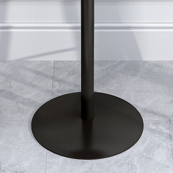 Glam Style Iron Marble Bar Table Indoor Pedestal Bistro Table - 21.6"W x 41.3"H Clearhalo 'Bar Furniture' 'Bar Tables' 'bar_tables' 'furn' 'furn_bar_tables' 'Furniture' 'furniture_bar_tables' 'Kitchen & Dining Furniture' 'kitchen&dining_furn' 'kitchen' 4245651