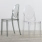 Acrylic Modern Indoor-Outdoor Side Chair Home Open Back Dining Side Chair Clearhalo ' kitchen&dining_furn' 'Dining Chairs' 'Dining Tables & Seating' 'dining_chair' 'furn' 'furn_dining_chair' 'Furniture' 'furniture_dining_chair' 'Kitchen & Dining Furniture' 'kitchen' 4245684