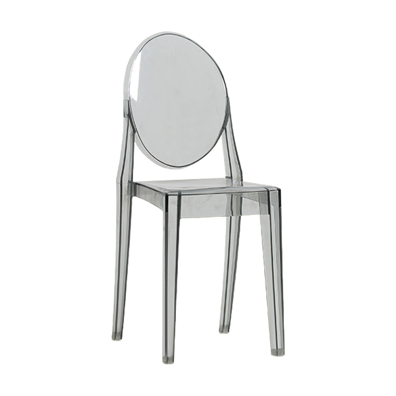 Acrylic Modern Indoor-Outdoor Side Chair Home Open Back Dining Side Chair Clearhalo ' kitchen&dining_furn' 'Dining Chairs' 'Dining Tables & Seating' 'dining_chair' 'furn' 'furn_dining_chair' 'Furniture' 'furniture_dining_chair' 'Kitchen & Dining Furniture' 'kitchen' 4245688
