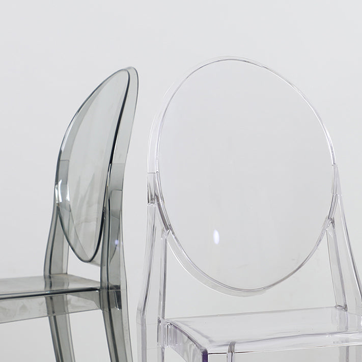 Acrylic Modern Indoor-Outdoor Side Chair Home Open Back Dining Side Chair Clearhalo ' kitchen&dining_furn' 'Dining Chairs' 'Dining Tables & Seating' 'dining_chair' 'furn' 'furn_dining_chair' 'Furniture' 'furniture_dining_chair' 'Kitchen & Dining Furniture' 'kitchen' 4245689