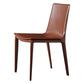 Designer Style Leather Restaurant Side Chair Solid Back Dining Chair (Set of 2) Clearhalo ' kitchen&dining_furn' 'Dining Chairs' 'Dining Tables & Seating' 'dining_chair' 'furn' 'furn_dining_chair' 'Furniture' 'furniture_dining_chair' 'Kitchen & Dining Furniture' 'kitchen' 4245744