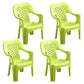 Indoor Modern Dining Armchair Stackable Home Plastic Dining Arm Chairs Green 4 Piece Set Clearhalo ' kitchen&dining_furn' 'Dining Chairs' 'Dining Tables & Seating' 'dining_chair' 'furn' 'furn_dining_chair' 'Furniture' 'furniture_dining_chair' 'Kitchen & Dining Furniture' 'kitchen' 4245763