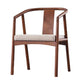 Traditional Home Wood Dining Chair Open Back Dining Side Chair with Arm Walnut 1 Piece Clearhalo ' kitchen&dining_furn' 'Dining Chairs' 'Dining Tables & Seating' 'dining_chair' 'furn' 'furn_dining_chair' 'Furniture' 'furniture_dining_chair' 'Kitchen & Dining Furniture' 'kitchen' 4245772
