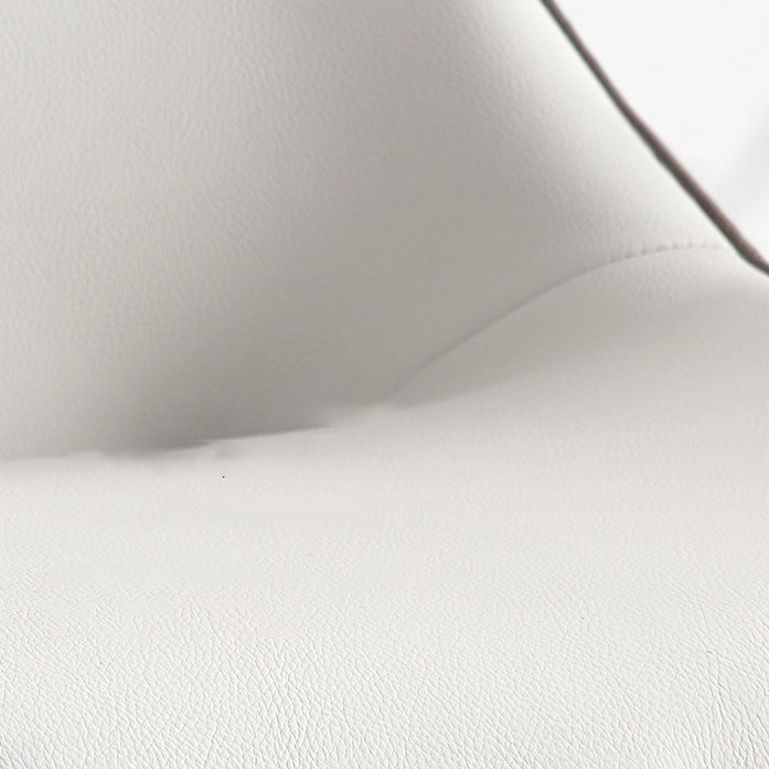 Contemporary Conference Room Wingback Side Chair Orange Leather Dining Chair Clearhalo ' kitchen&dining_furn' 'Dining Chairs' 'Dining Tables & Seating' 'dining_chair' 'Furniture' 'furniture_dining_chair' 'Kitchen & Dining Furniture' 'kitchen' 4245789