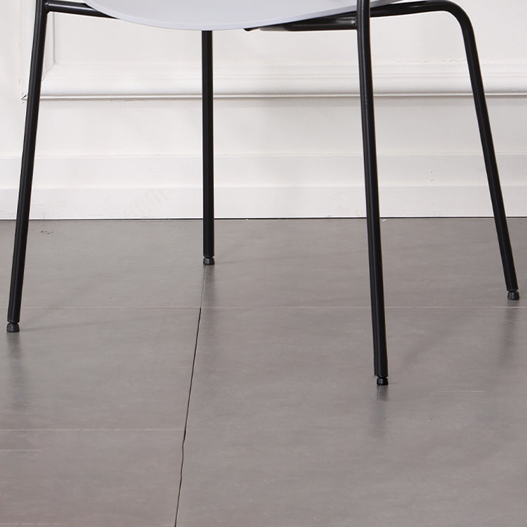 Modern Milk Tea Shop Open Back Side Chair Wood Dining Chair with Black Legs Clearhalo ' kitchen&dining_furn' 'Dining Chairs' 'Dining Tables & Seating' 'dining_chair' 'furn' 'furn_dining_chair' 'Furniture' 'furniture_dining_chair' 'Kitchen & Dining Furniture' 'kitchen' 4245805