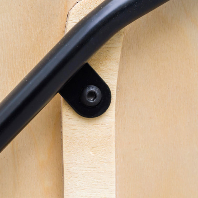 Modern Milk Tea Shop Open Back Side Chair Wood Dining Chair with Black Legs Clearhalo ' kitchen&dining_furn' 'Dining Chairs' 'Dining Tables & Seating' 'dining_chair' 'furn' 'furn_dining_chair' 'Furniture' 'furniture_dining_chair' 'Kitchen & Dining Furniture' 'kitchen' 4245806